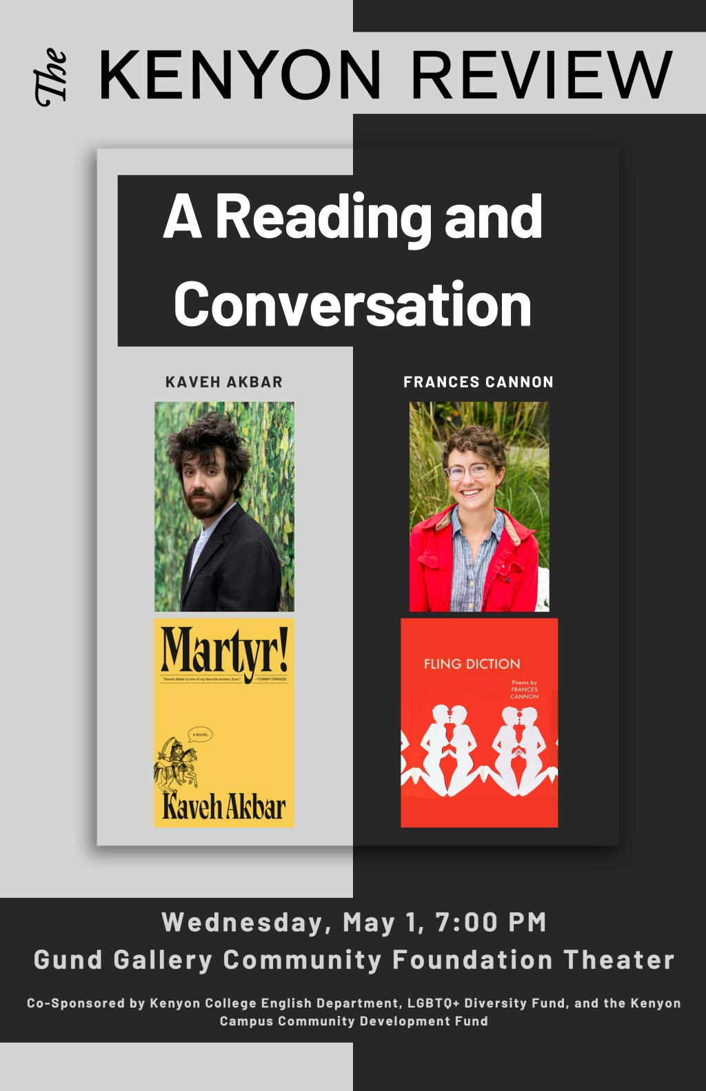 Kaveh Akbar and Frances Cannon in conversation
